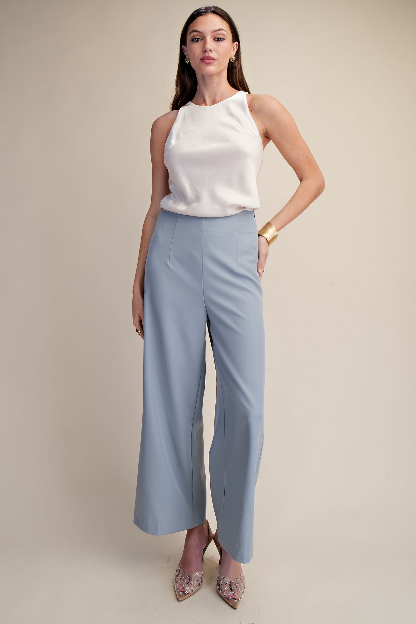Pantalones de pierna ancha